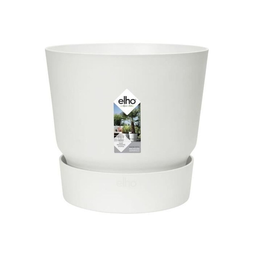 Elho Pflanztopf Greenville Ø 25 x 23 cm weiß Produktbild 