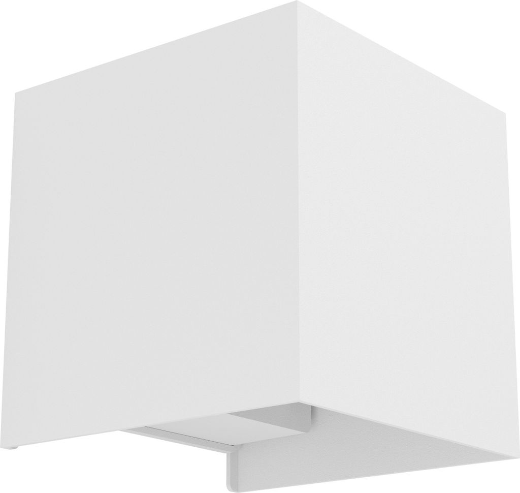VALMONTONE Wand-/Deckenleuchte Lampe Beleuchtung - L10 x H10 x AL10 cm - weiß - 2X1,5W inkl. - IP20
