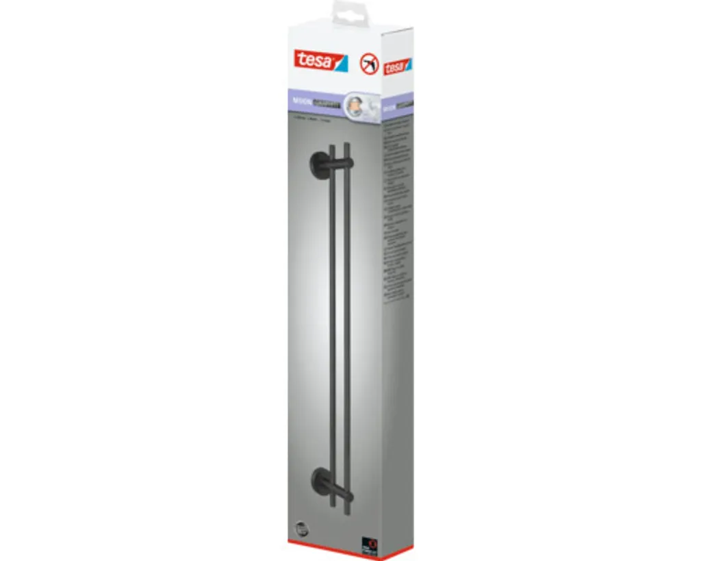 tesa MOON Graphite Portasciugamani Doppio 40595 | Design PVD Senza Fori - 12