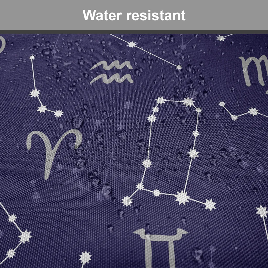 Coussins de Chaise Constellations avec Sangles - Indigo Déperlant - 2