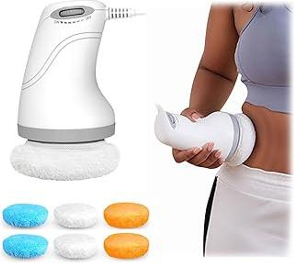 Cellulite Massagegerät Elektrisch, Anti Cellulite Massagegerät für Bauch, Gesäß, Beine, Cellulite-Massage mit 6 Waschbare Pads die Haut Heben,...