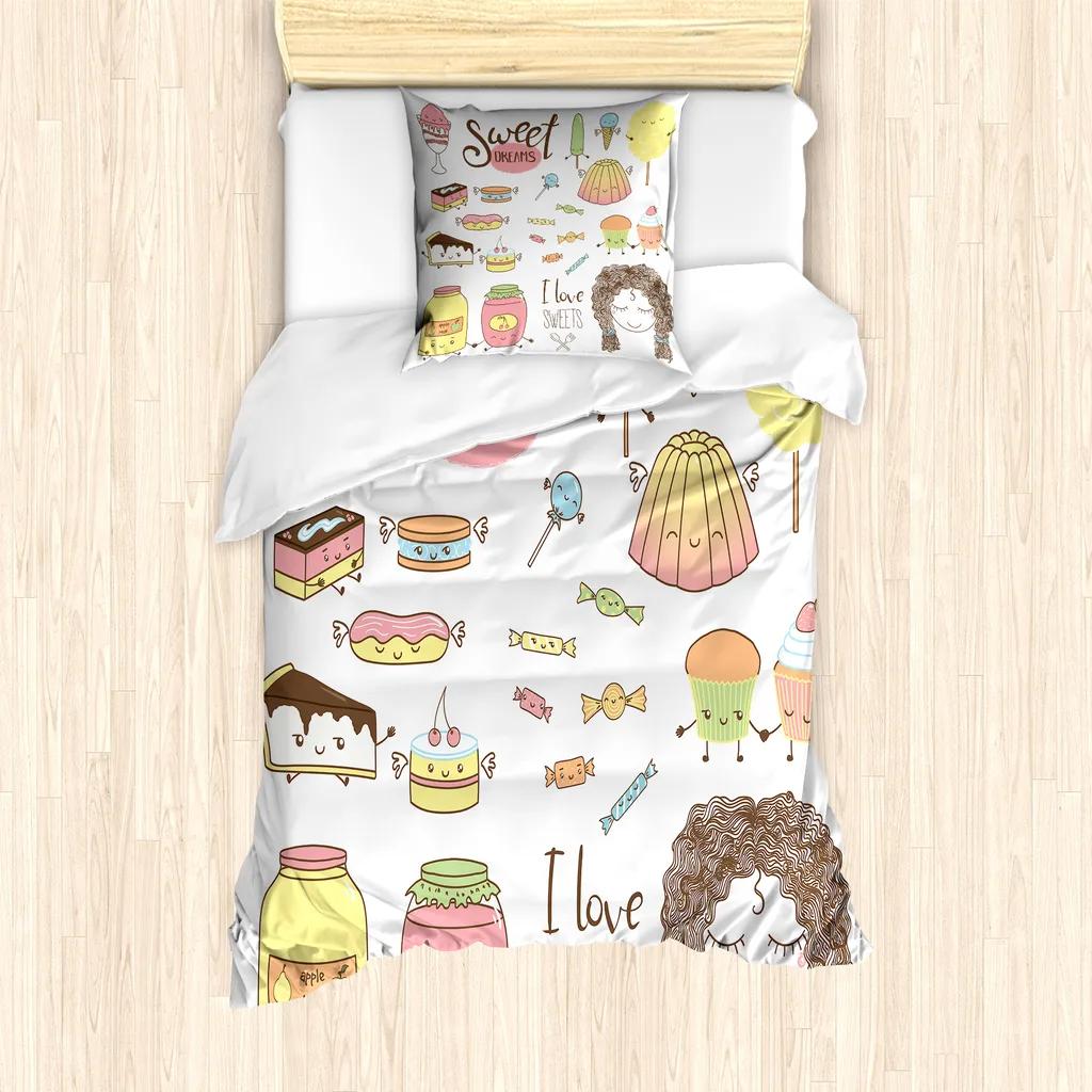 Offerta Set Copripiumino ABAKUHAUS Antiacaro - Design Caramelle