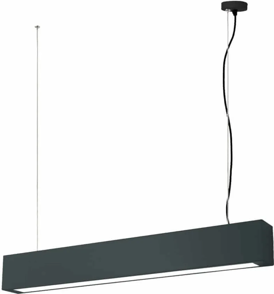 Suspension LED Ibros noire 18W blanc neutre 1140lm Light Prestige 150cm