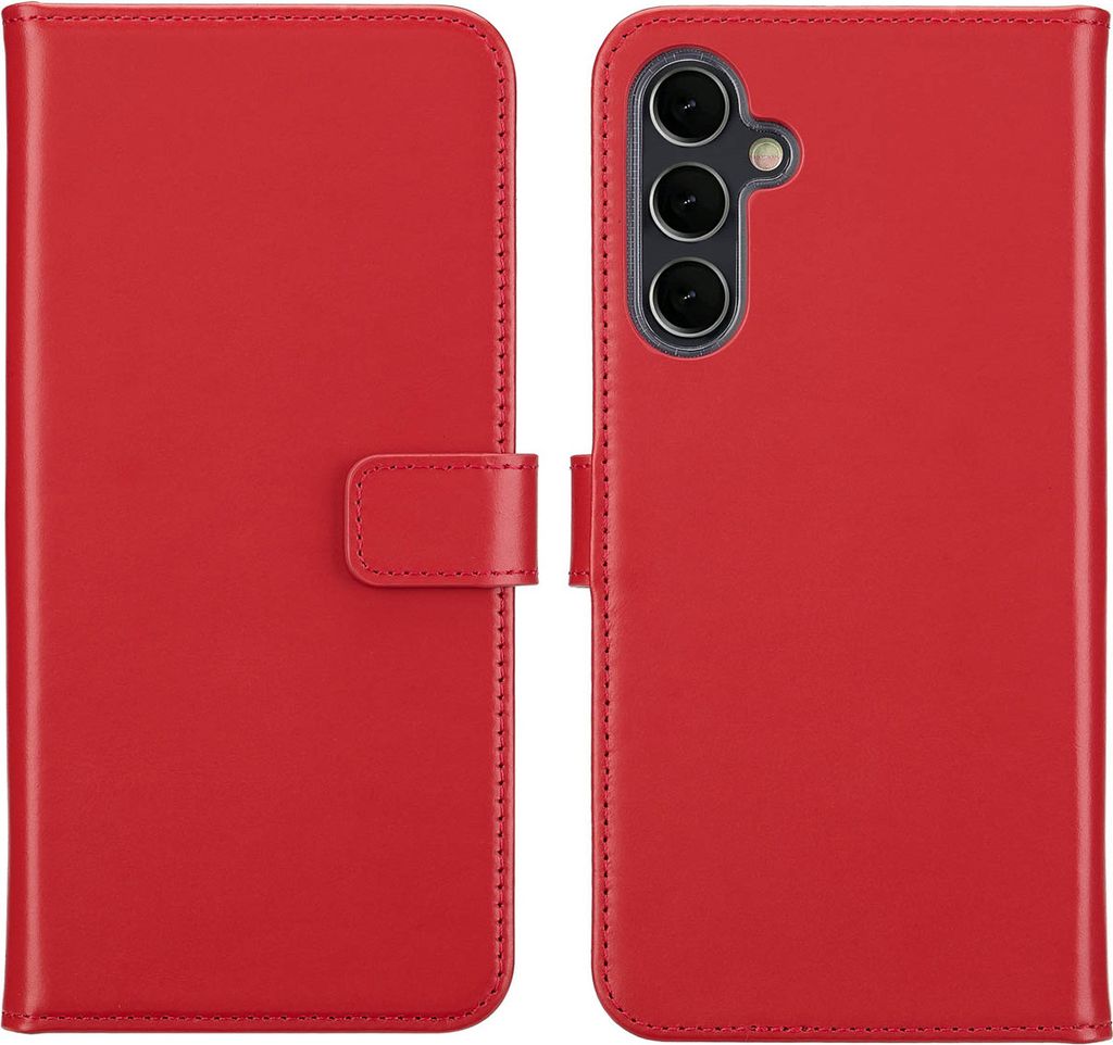 Selencia Echtleder Klapphülle Samsung Galaxy A16 - Rot Produktbild 