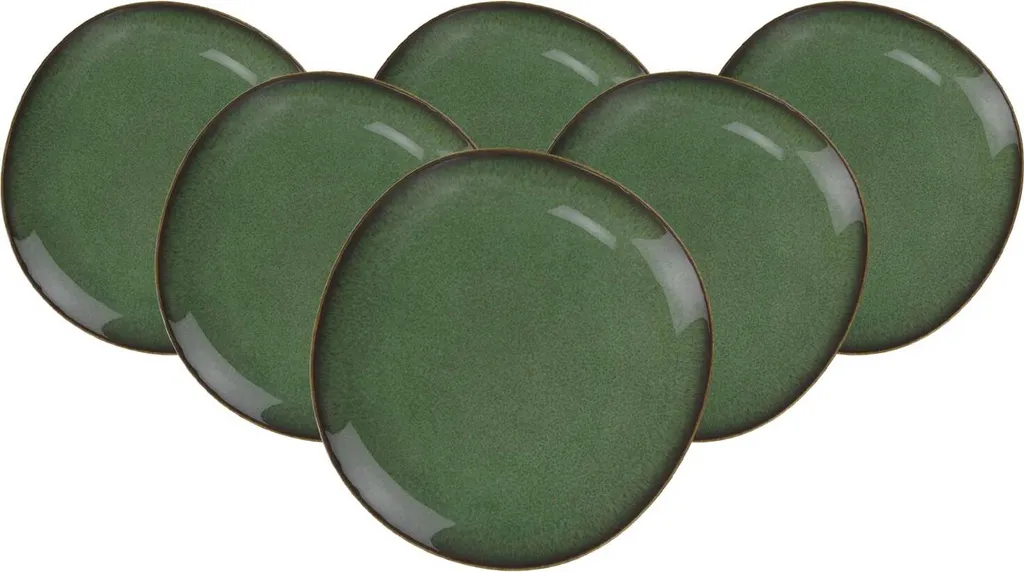 Villeroy & Boch Lave Vert Piatto Pane 16cm in Gres Verde Effetto Smalto