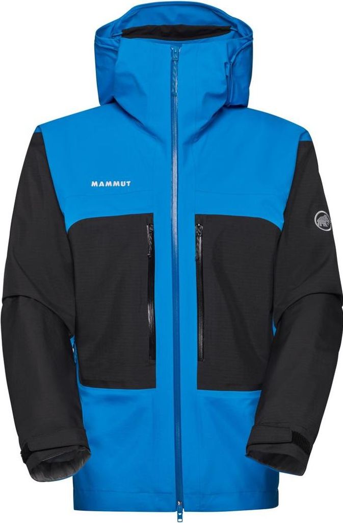 Taiss HS Hooded Jacket Men, Hardshell Jacke Herren - Mammut, Farbe:glacier blue-black, Größe:XXL