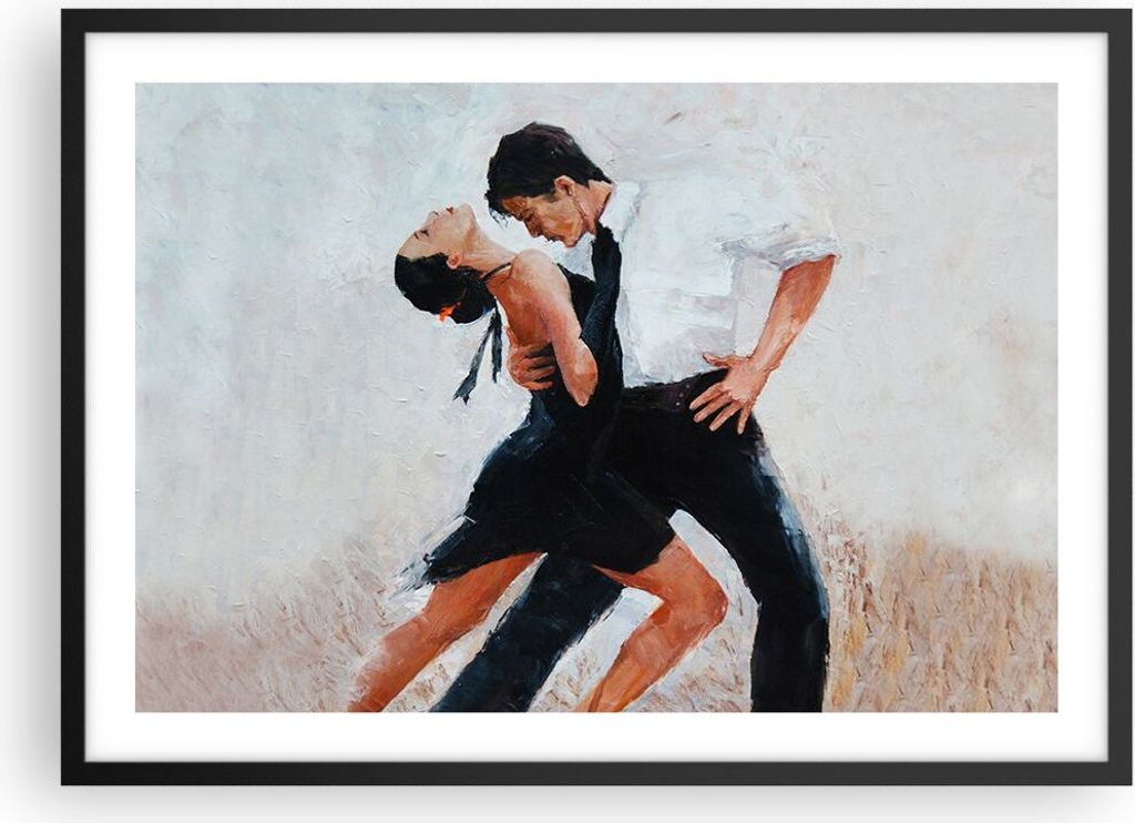 Gerahmtes Poster - Schwarzer Rahmen - tanzen sie - 70x50 cm - Wand Bild - Wanddeko - Wandbilder - Kunstposter - Wandposter - Bilderrahmen - Bilder ...