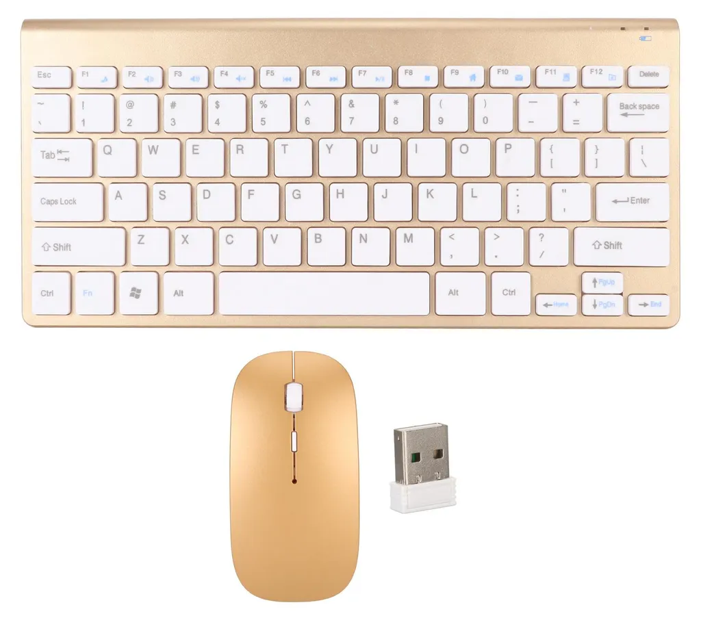 Combo clavier souris sans fil compact idéal pour télétravail et bureau