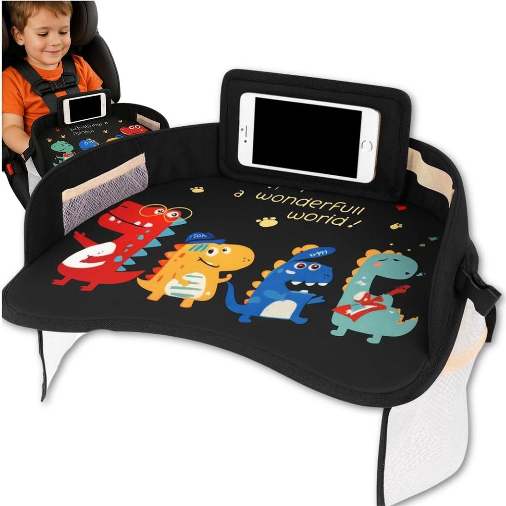 EDIBAZZAR | Kinder-Auto-Maltisch, schwarzer Organizer Produktbild 