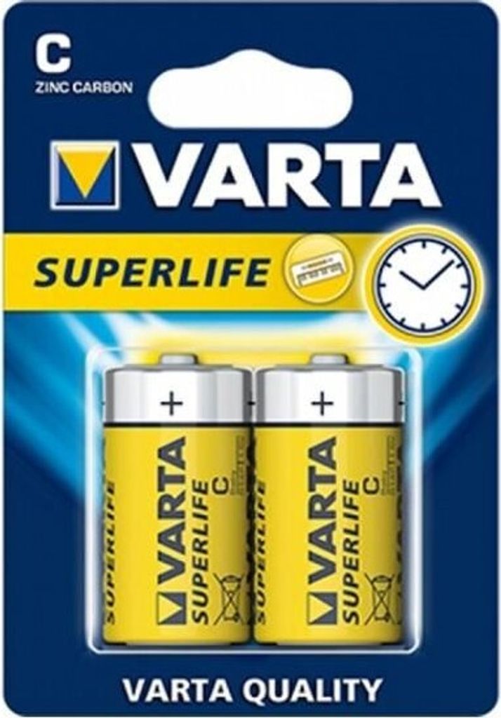 Batterie Varta Superlife R14 Baby C (2 St.)