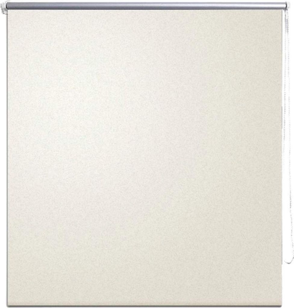 vidaXL Verdunkelungsrollo 164,4 x 230 cm, Stoffbreite 160 cm, Gebrochen Weiß