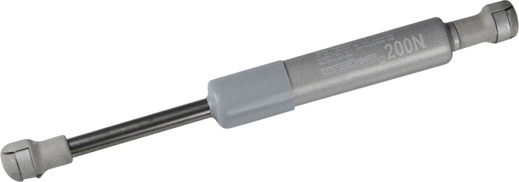 A single gas spring is shown against a white background.