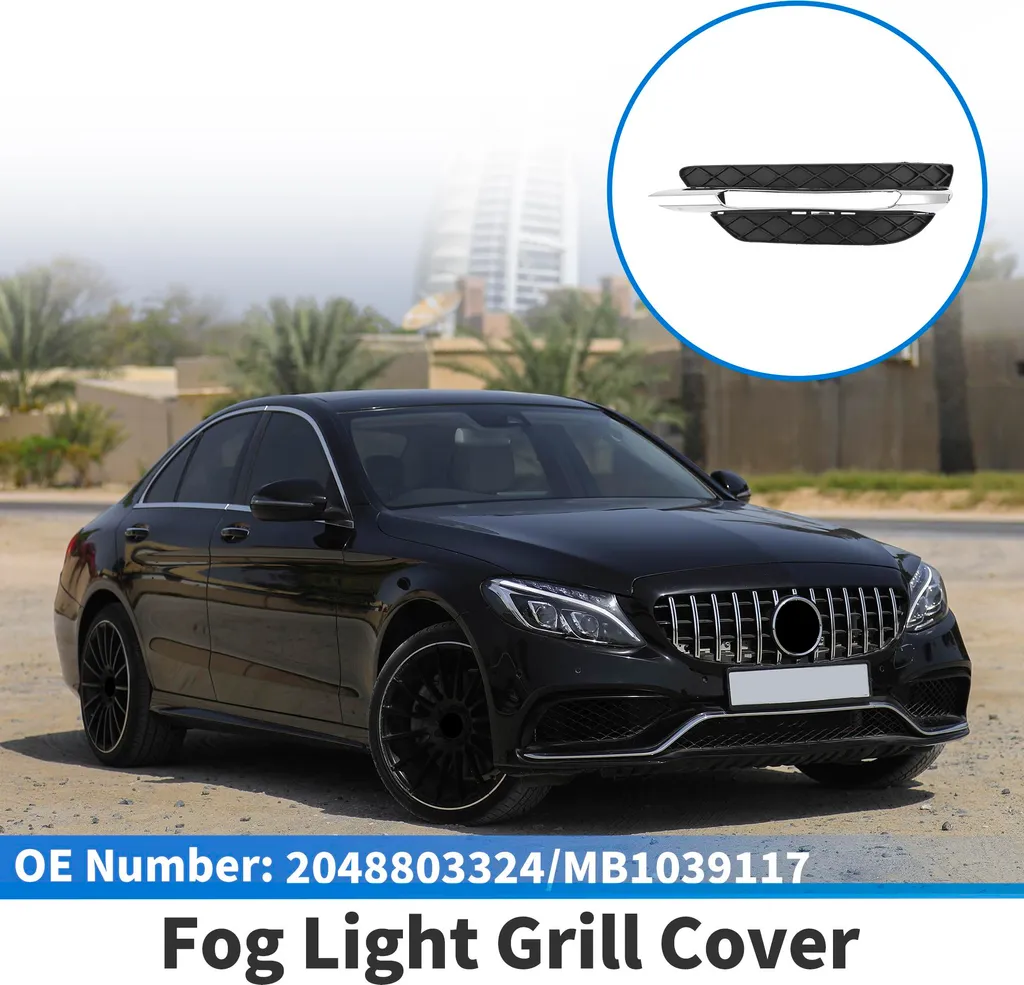 Grille de Feux de Brouillard en ABS pour Mercedes C300 2011-2013 Droit