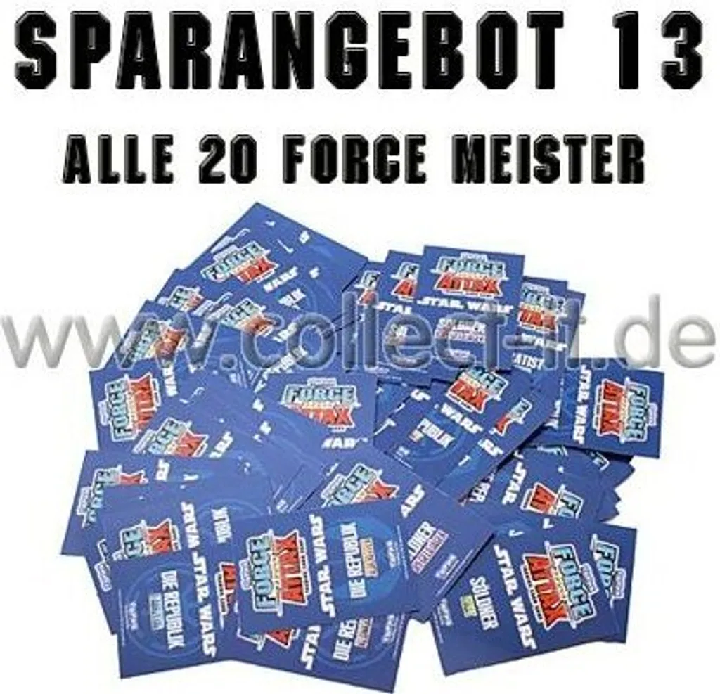 Carte de Collection Star Wars Force Attax Série 1 Spar 13 Force Master
