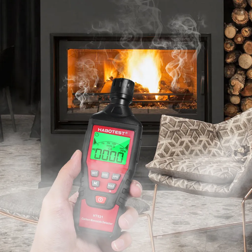 Détecteur de monoxyde de carbone HABOTEST HT621 portable LCD 5000PPM - 7