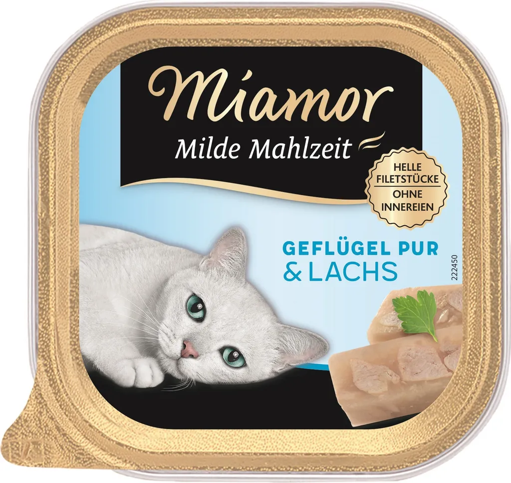Miamor 100gx16 Puro Pollame e Salmone - Offerta Multipack per Gatti