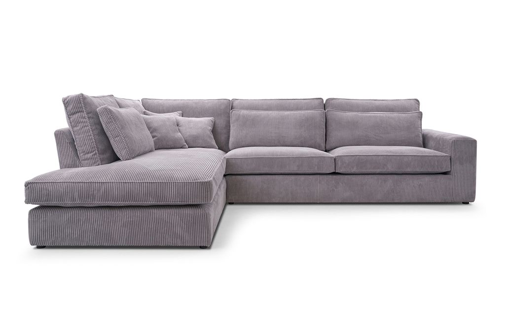AX LIVING Ecksofa grau Celleri Mini moderne kleine Eckcouch 280 cm L
