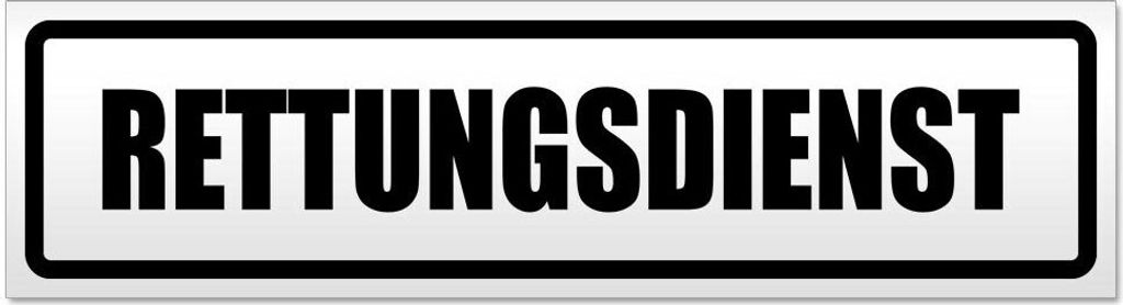 Kiwistar Rettungsgasse Magnetschild Schild magnetisch - 20cm Schwarz - Magnetfolie für Auto PKW Kfz