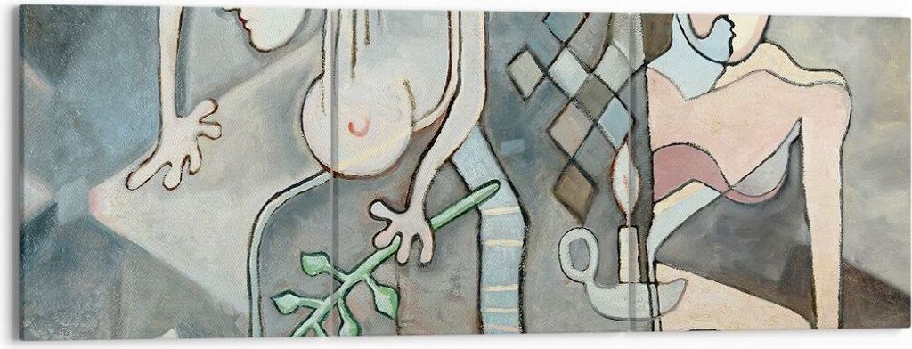 Bild auf Leinwand - Leinwandbild - Abstraktion modern - 150x50cm - Wand Bild - Wanddeko - Leinwanddruck - Bilder - Kunstdruck - Wanddekoration - Le...