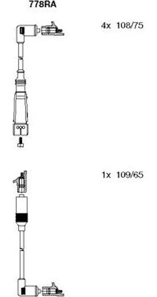 Set Cavi Accensione BREMI 778RA - Ottimizzazione OE 321998031 Seat Ibiza