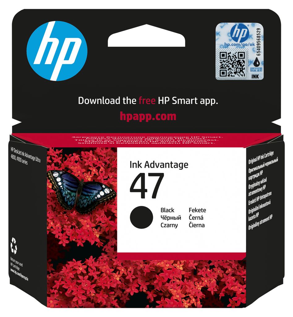 HP Cartuccia di inchiostro nero originale 47 Immagine del prodotto 