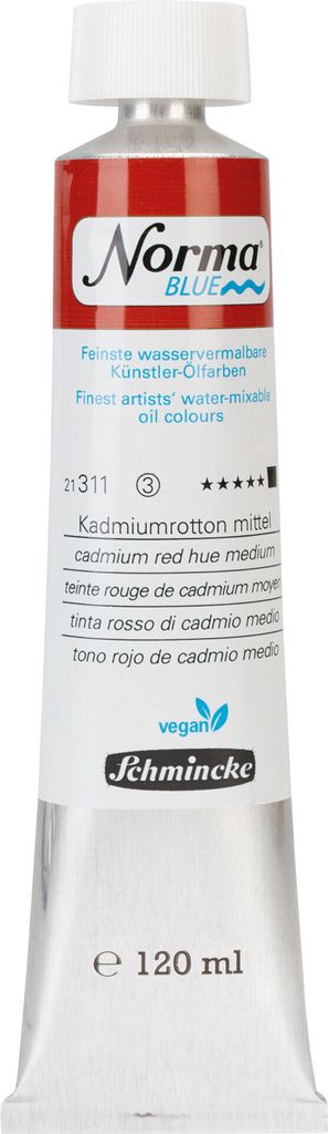 Schmincke Norma Blue Kadmiumrotton mittel 120ml Ölfarbe 21 311 012