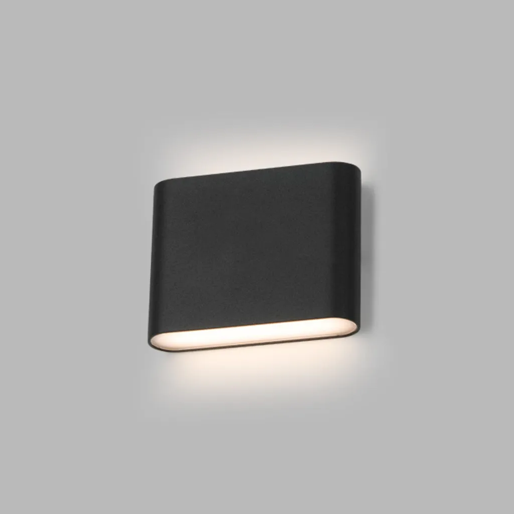 Applique LED FLAT II aluminium contre l'éclairage éblouissant