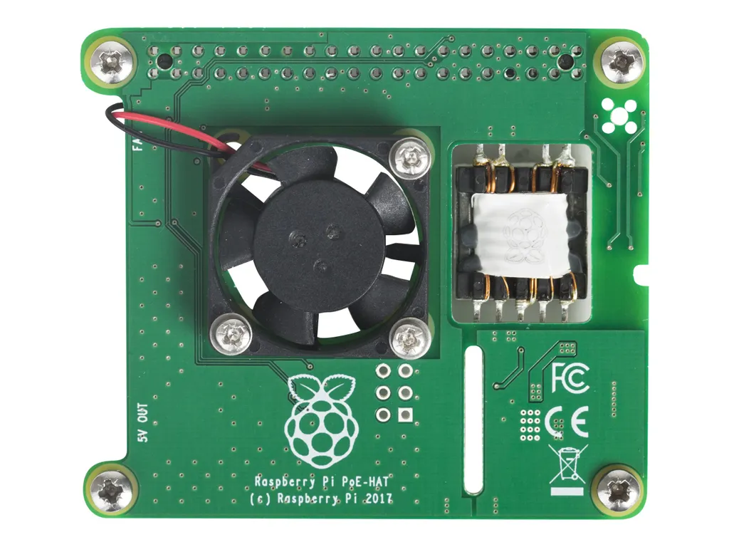 Module PoE HAT pour Raspberry Pi avec Ventilateur de Refroidissement - 13