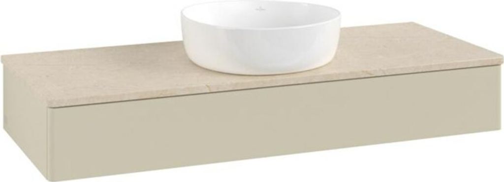 V&B Waschtischunterschrank ohne Frontstruktur, mit Beleuchtung Antao 120x19x50cm, WBP botti., si Gr m Lac