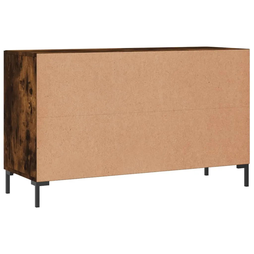 vidaXL Credenza rovere affumicato 100x36x60 cm materiale a base di legno - 9