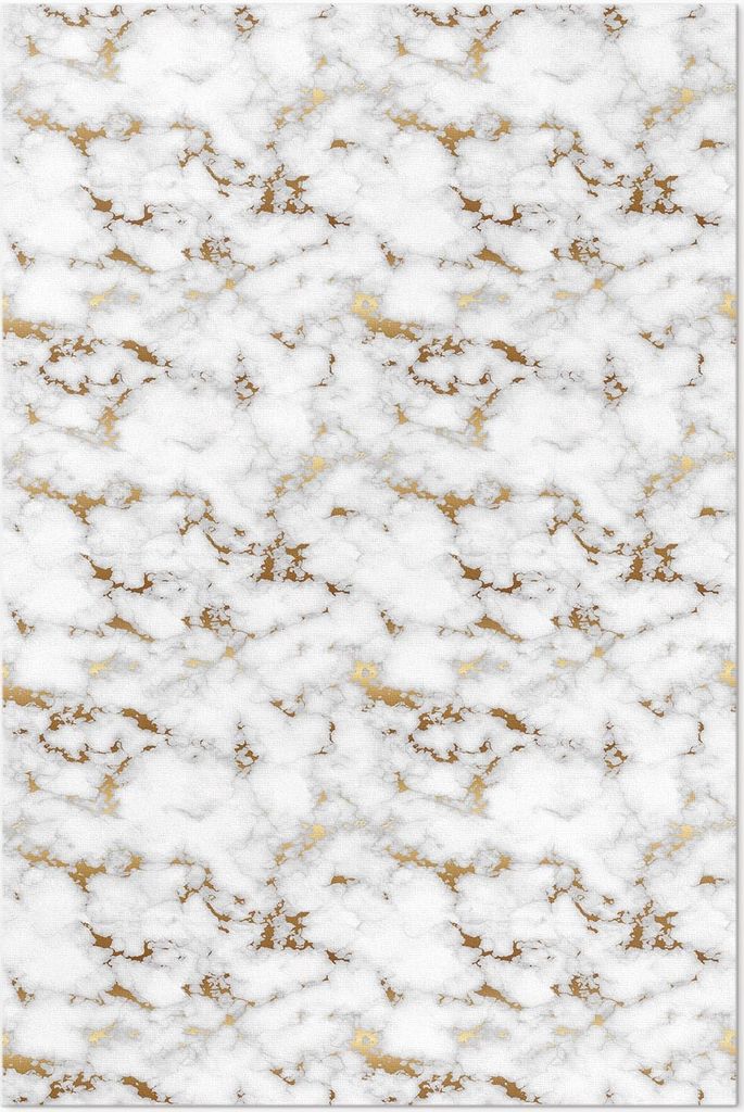 Heller Marmor, modischer Stein – Vinyl Fußmatte – 80x120 cm – Rutschfest, Pflegeleicht & Langlebig