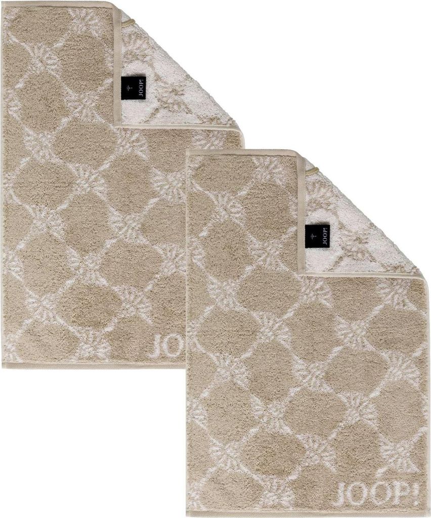 2 Stück Joop! Gästetuch Cornflower 1611-30 Sand 30x50 Produktbild 