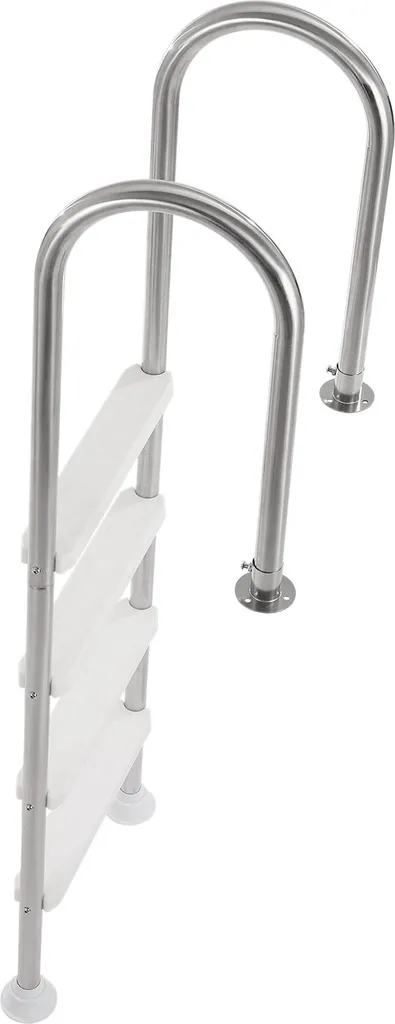 Échelle de piscine à 4 marches SucceBuy avec mains courantes pour 137 cm