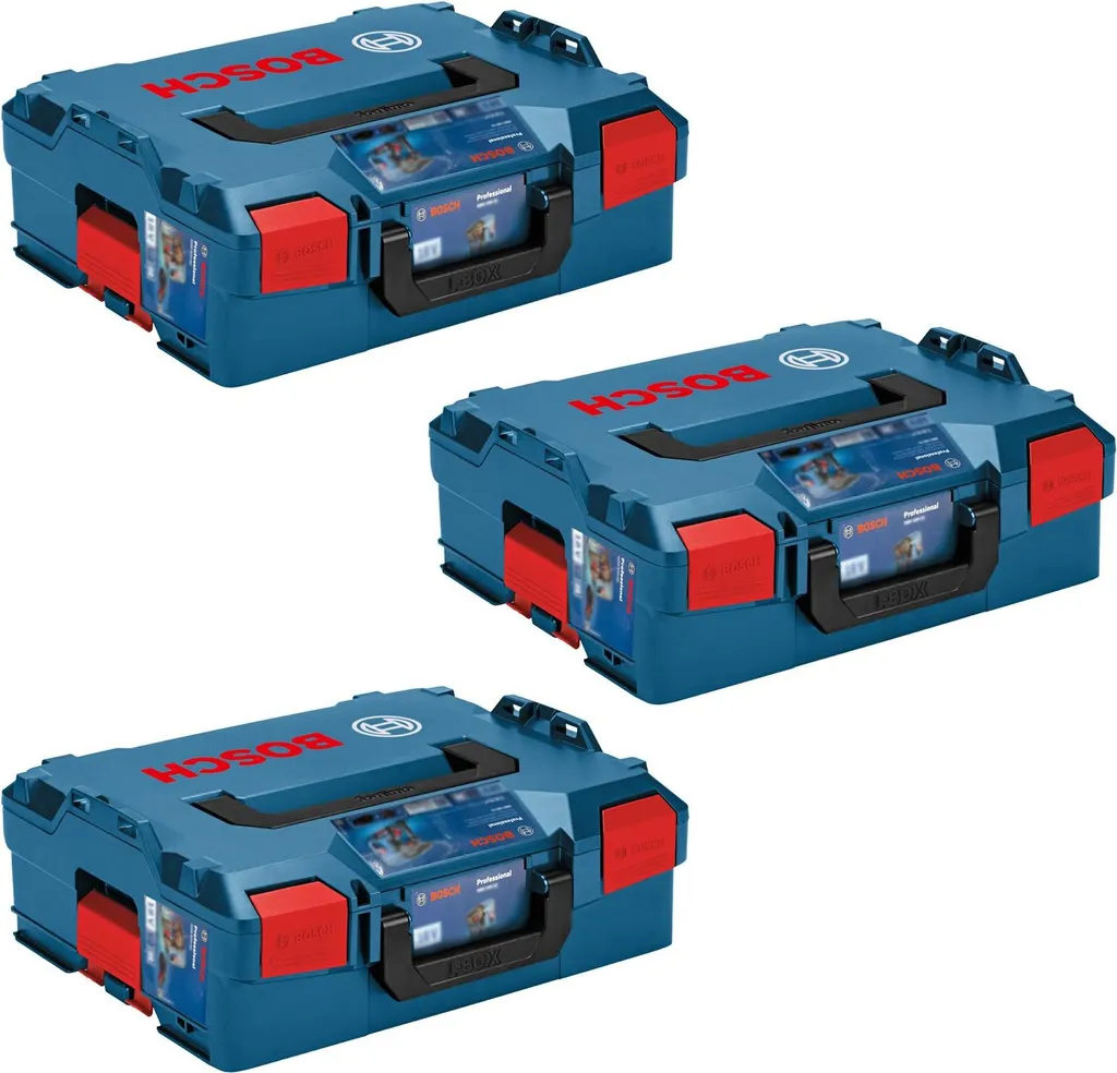 Rangement outils Bosch L-Boxx 136 pack de 3 pour chantier et atelier