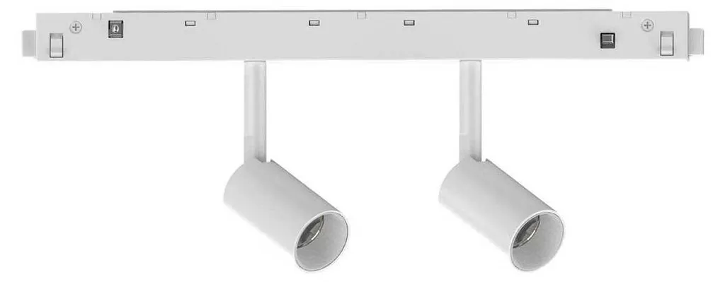Spot double pour rail magnétique Ego Track 5W 3000K Ideal Lux 286341