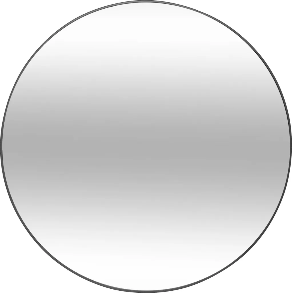Miroir mural rond noir Atmosphera Alice D76 cm en métal design
