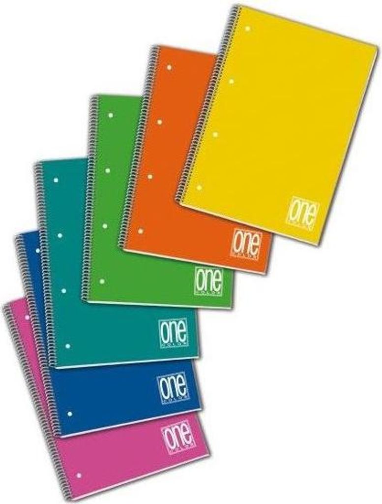 Blasetti One Color Notizbuch A4 80 Blätter Mehrfarbig