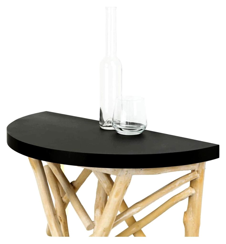Nachttisch Beistelltisch aus Treibholz, 82 cm hoch, für Wohnzimmer, Schlafzimmer und Flur