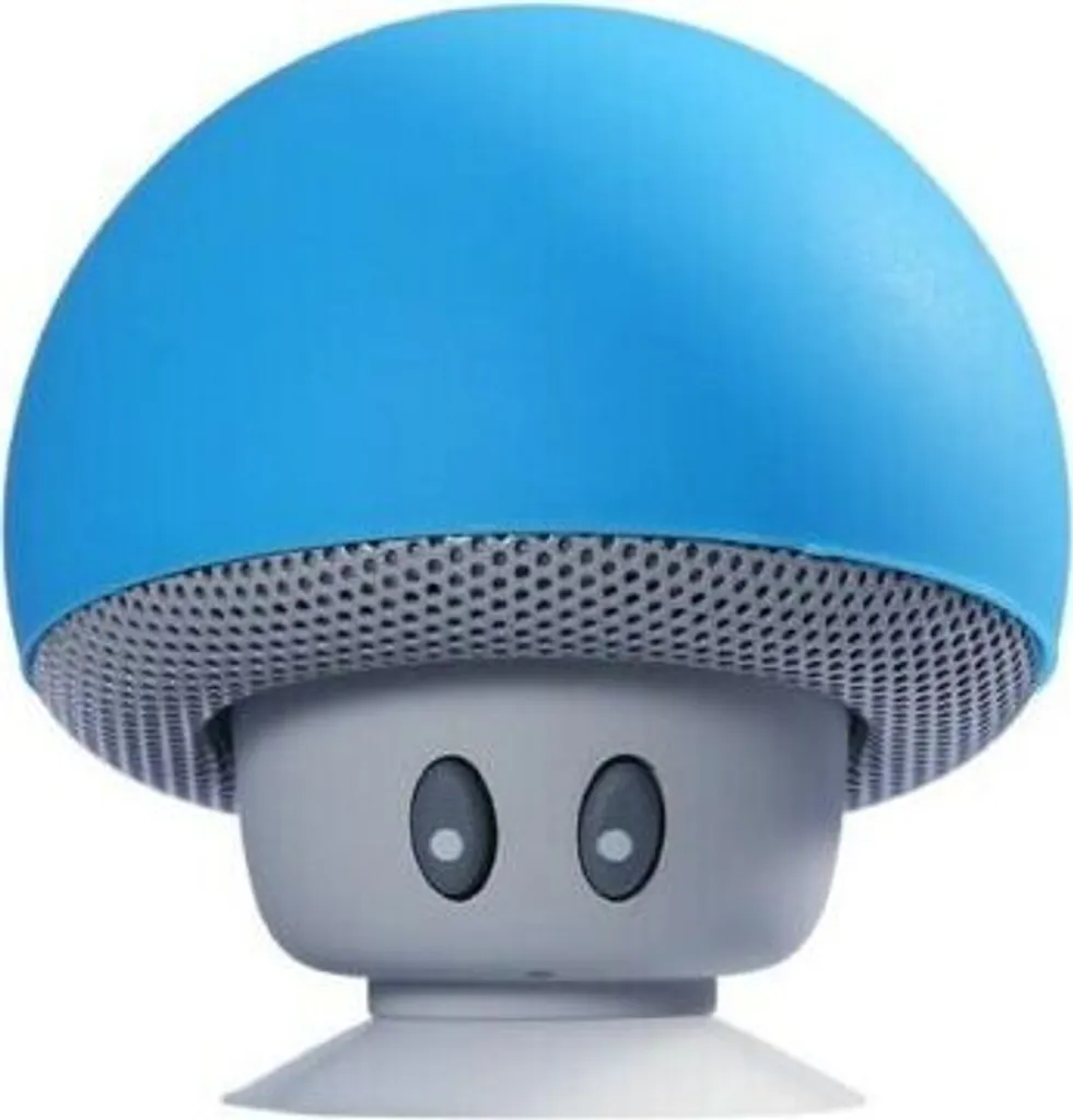Mini Cassa Bluetooth Fungo Blu: Altoparlante Portatile con Ventosa - 1