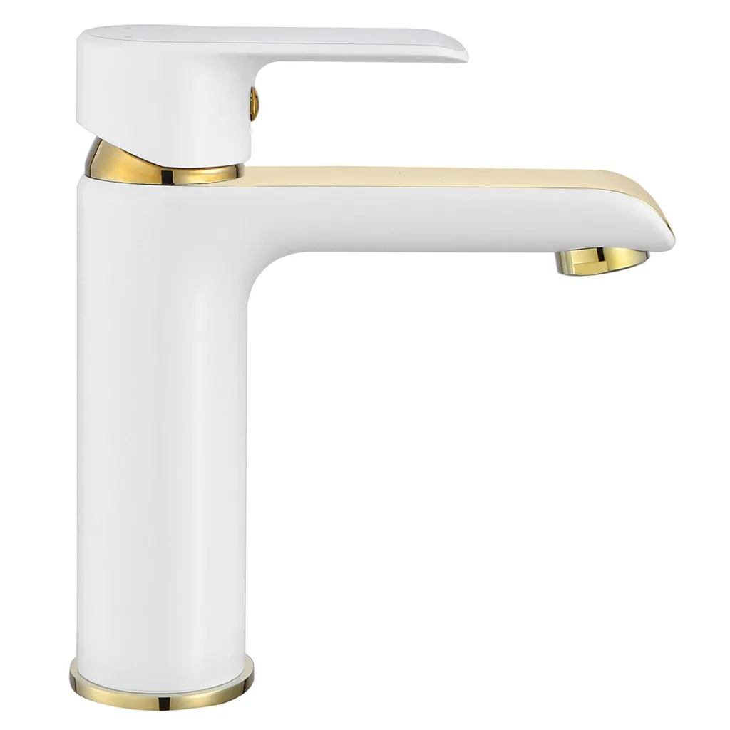 Rubinetto da Lavabo Rea Bloom White Gold Low - 2