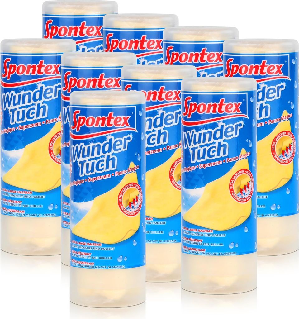 Spontex Wundertuch - Reinigt, Trocknet und Poliert (9er Produktbild 