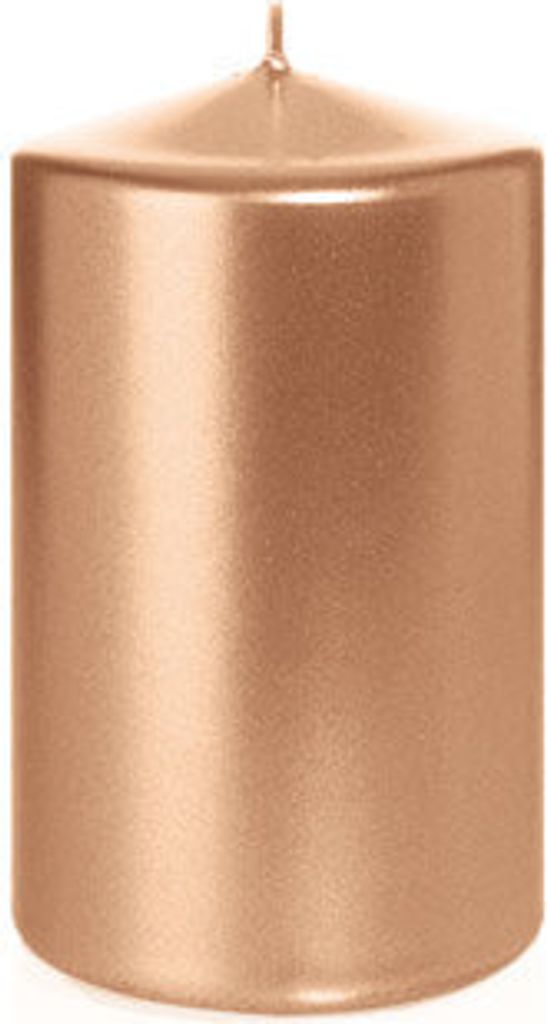 Stumpenkerzen Rosegold Ø 58 x 100 mm, 16 Stück
