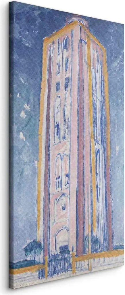 Mondrian Faro Westkapelle Riproduzione su Tela 40x80 - Design d'Interni