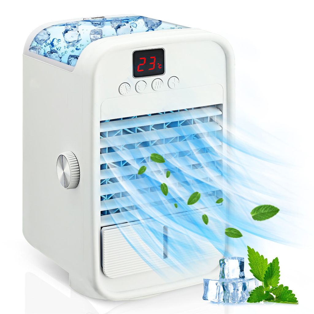 Mini Klimaanlage Luftkühler Air Cooler Klimagerät Ventilator Mobile Befeuchter 