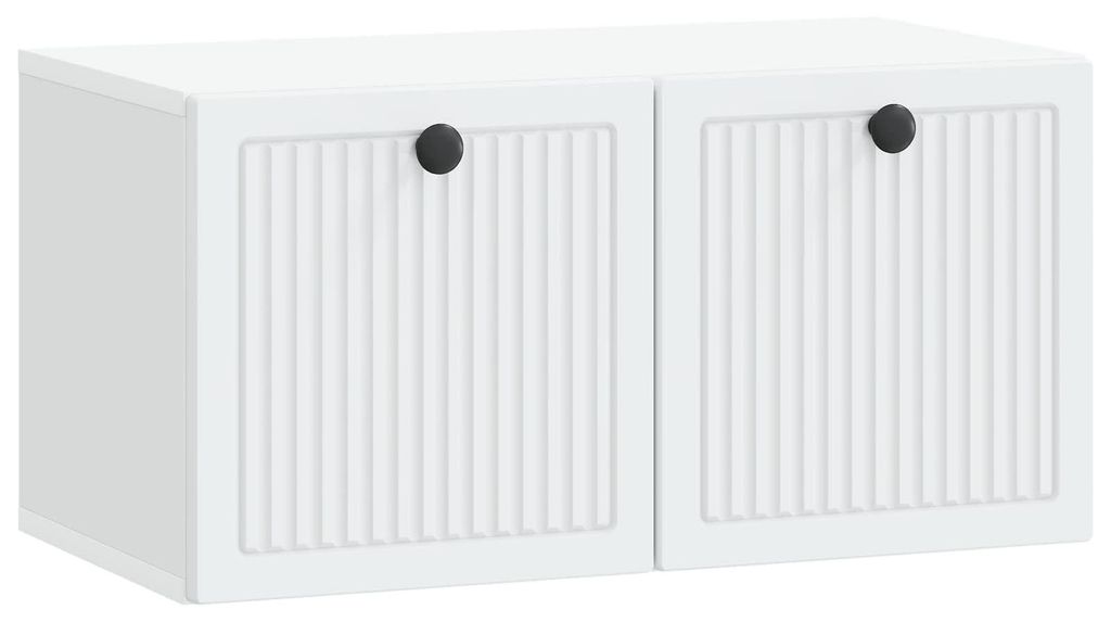 vidaXL Wandmontierter TV-Schrank Weiß 59,5 x 31 x 30 cm Holzwerkstoff