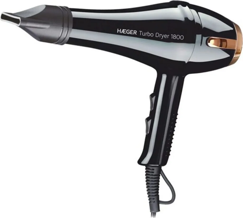 Sèche-cheveux Haeger 1800W Turbo Dryer : Chaleur Constante et Rapidité
