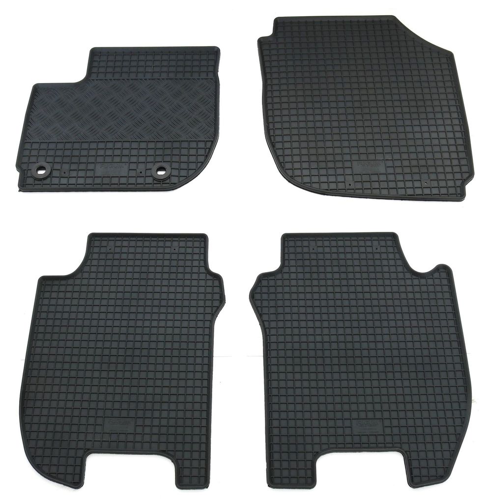 Gummifußmatten Set 4-teilig für Honda Jazz 3 GK (2015-2018), schwarz