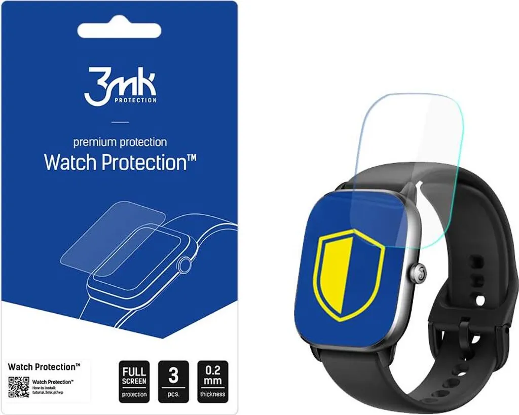 Analisi Tecnica Protezione 3mk ARC+ Amazfit GTS 4 Mini