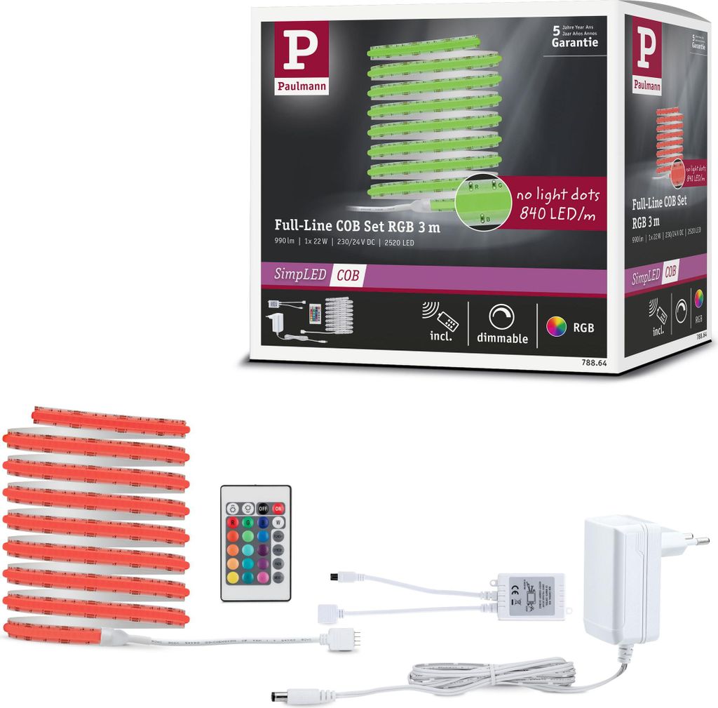 Paulmann SimpLED LED Strip Full-Line COB Komplettset