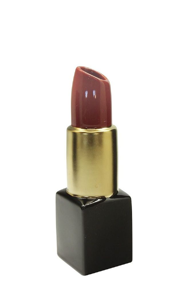Gilde Vase, Lippenstift, "Milano", Keramik, rot, schwarz, Immagine del prodotto 